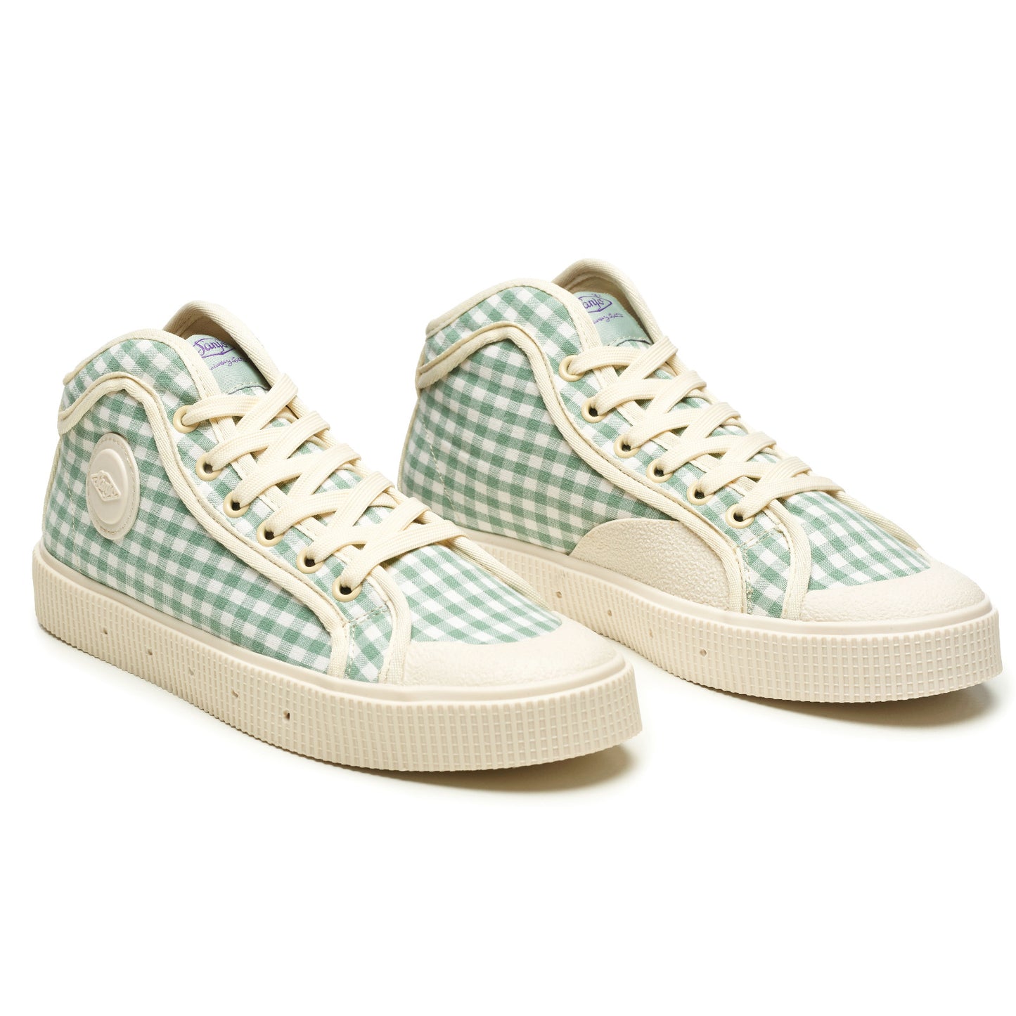 Sanjo - K100 Vichy - Pastel Green - Retro Sneaker