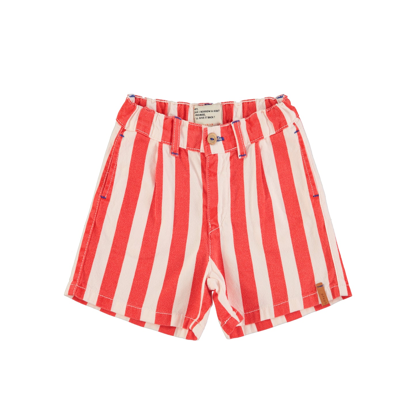 Piupiuchick - Shorts White & Red Stripes SS25