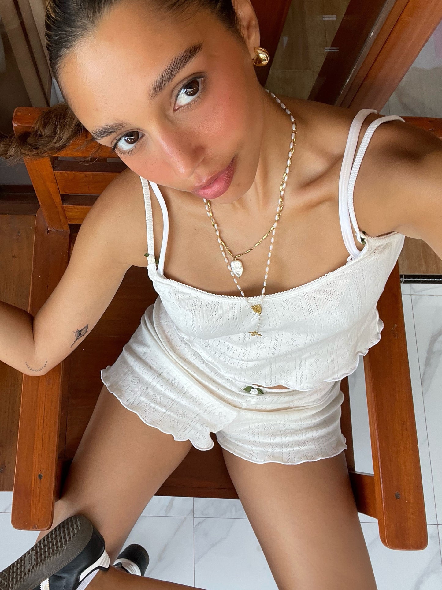 Tricirculo - SOUCI SHORTS // white