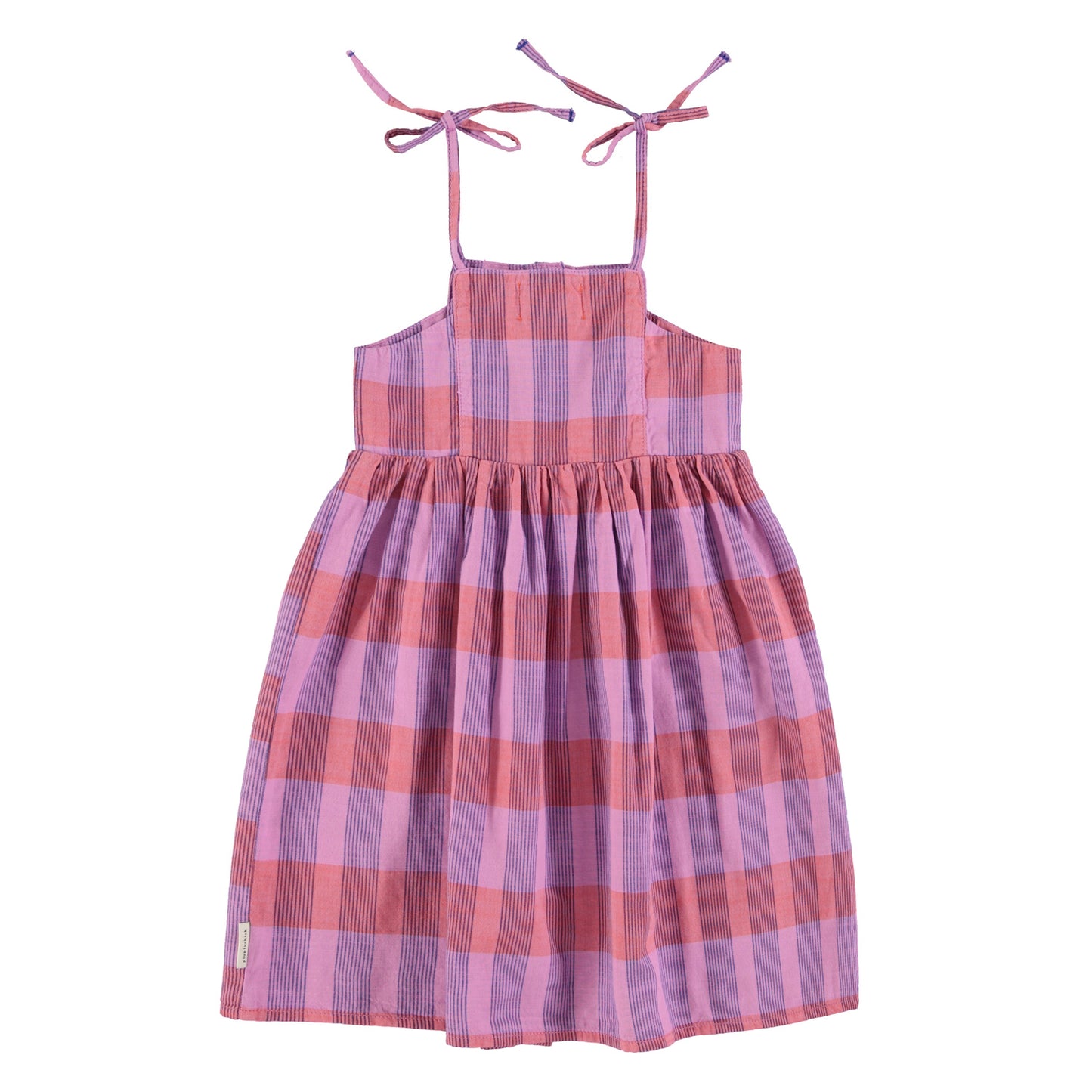 Piupiuchick - Long Dress Lavender Checkered SS25