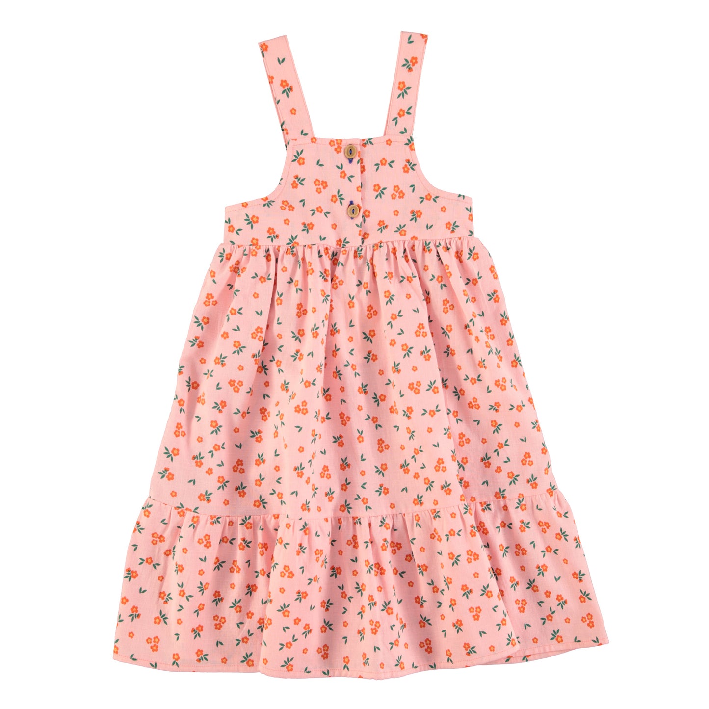 Piupiuchick - Long Layered Dress Pink Flowers SS25