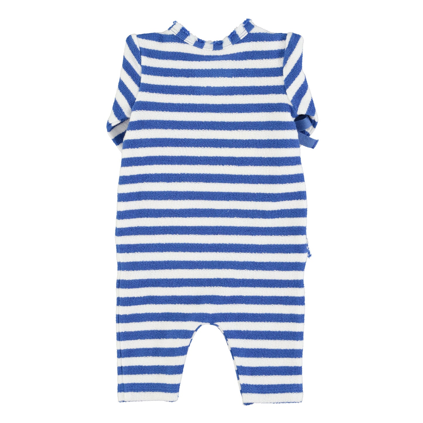 Piupiuchick - Newborn Babygrow Blue & White Stripes SS25