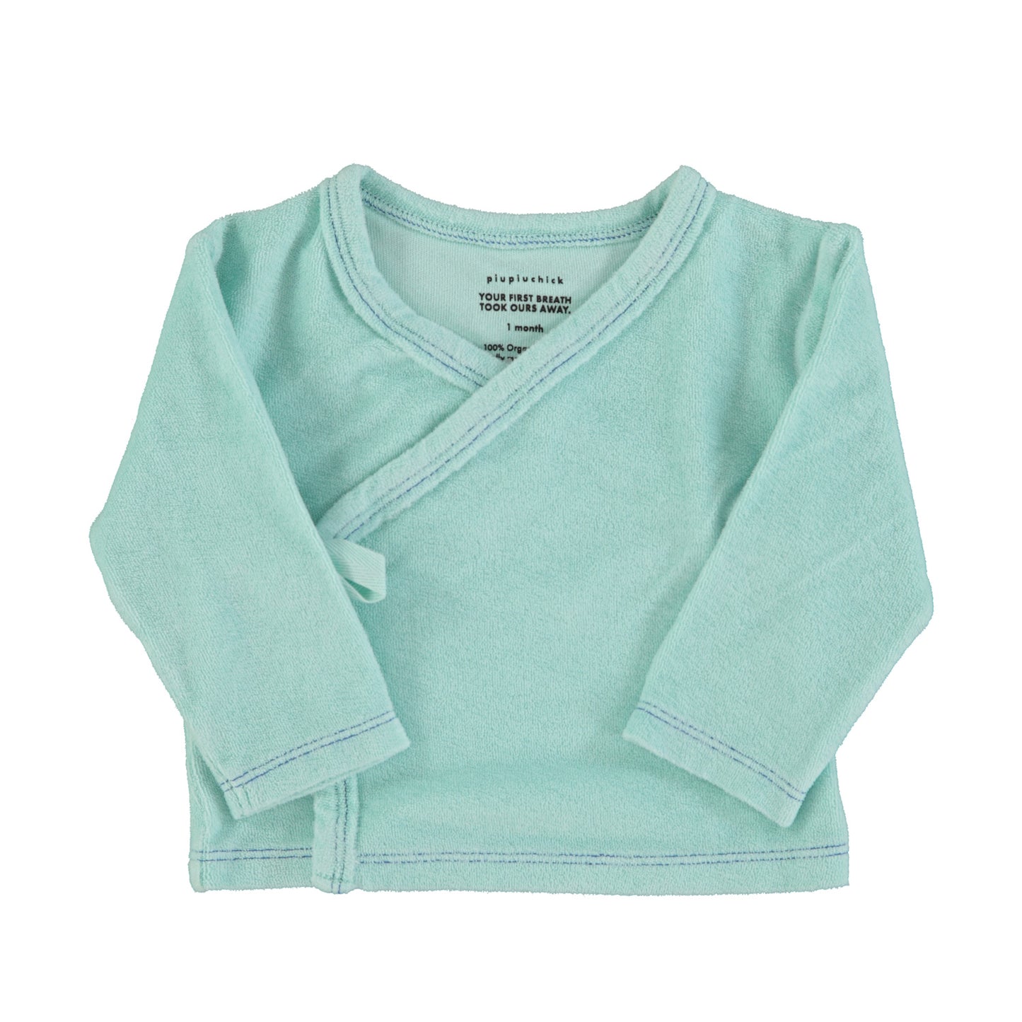 Piupiuchick - Newborn Cardigan V-Neck Mint SS25