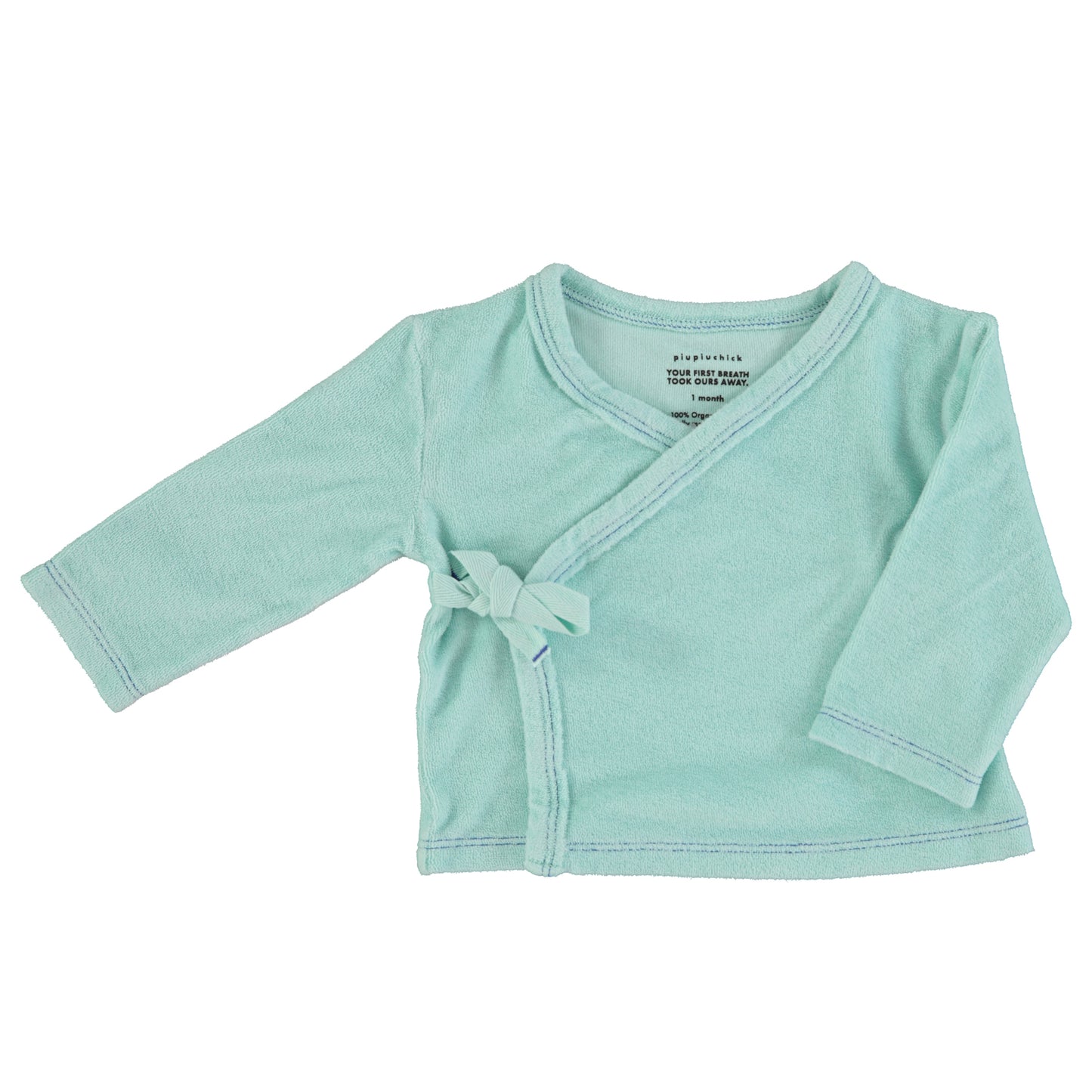 Piupiuchick - Newborn Cardigan V-Neck Mint SS25