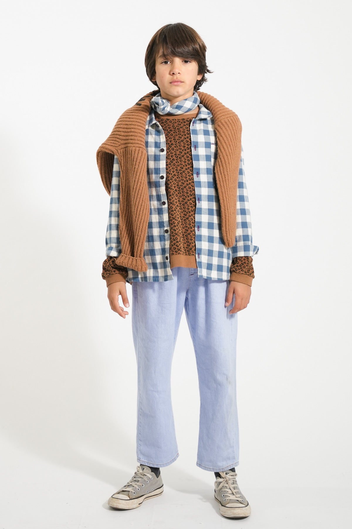 Piupiuchick AW25 - Shirt | Blue & white checkered
