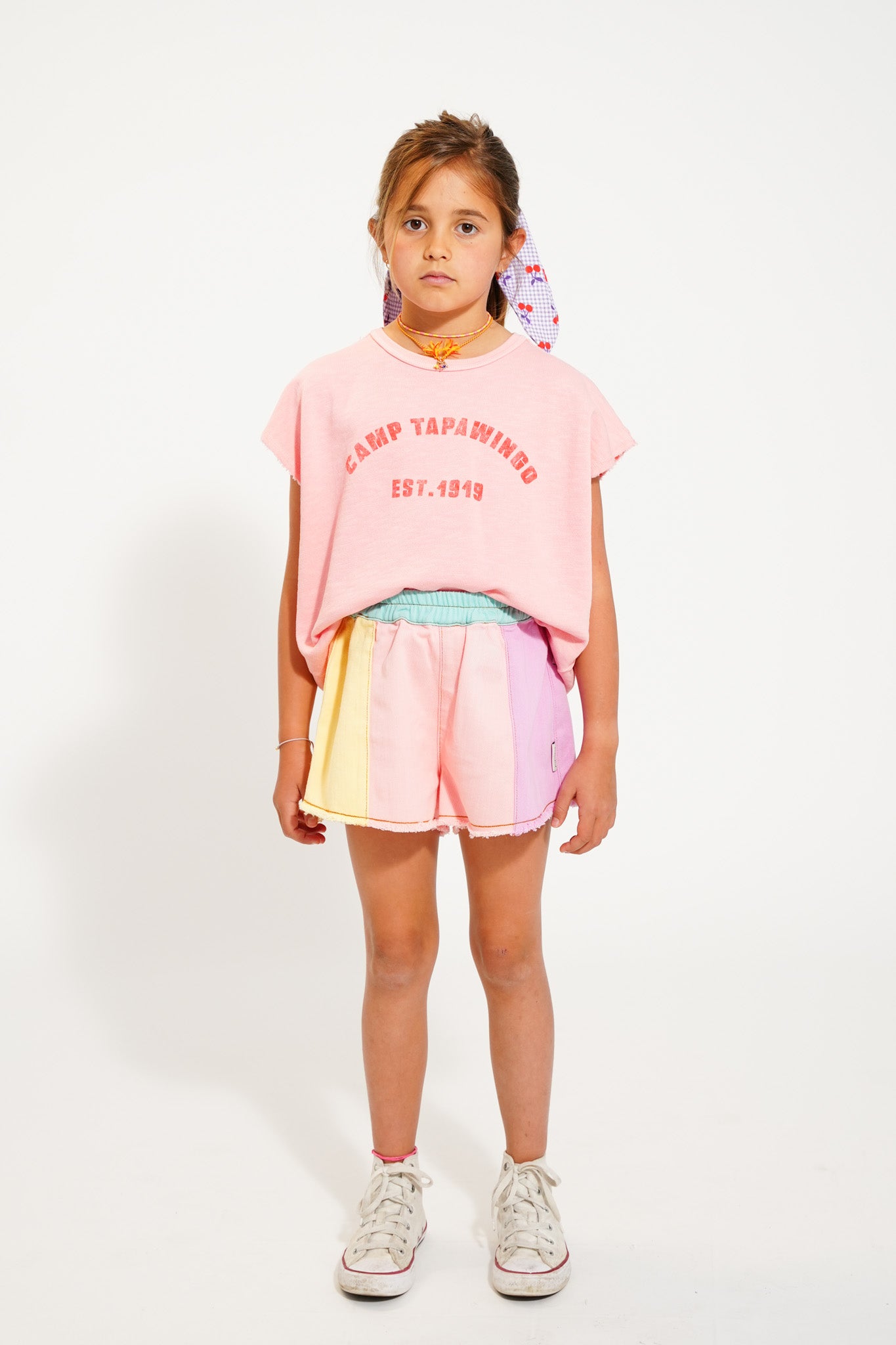 Piupiuchick - Shorts Fringes Multicolor Pastels SS25