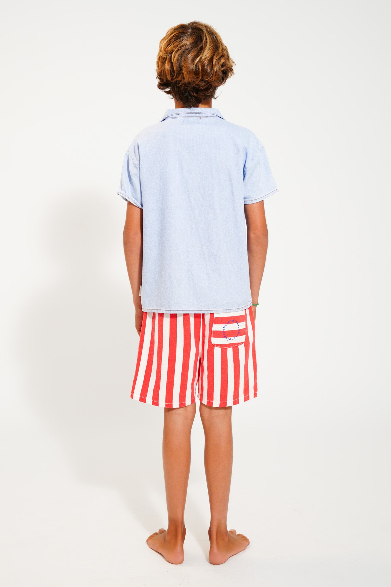 Piupiuchick - Shorts White & Red Stripes SS25