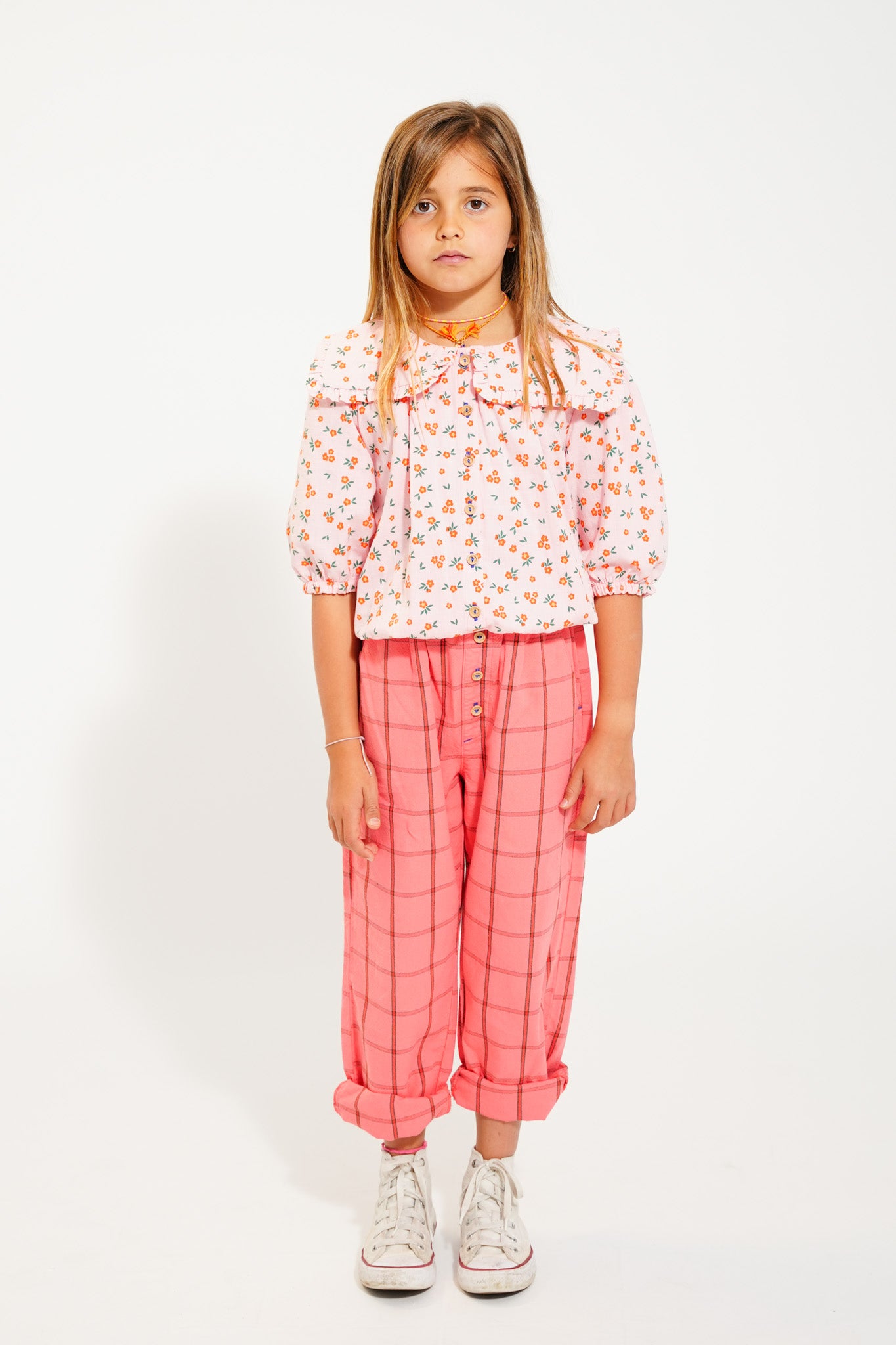 Piupiuchick - Unisex Trousers Pink Checkered SS25