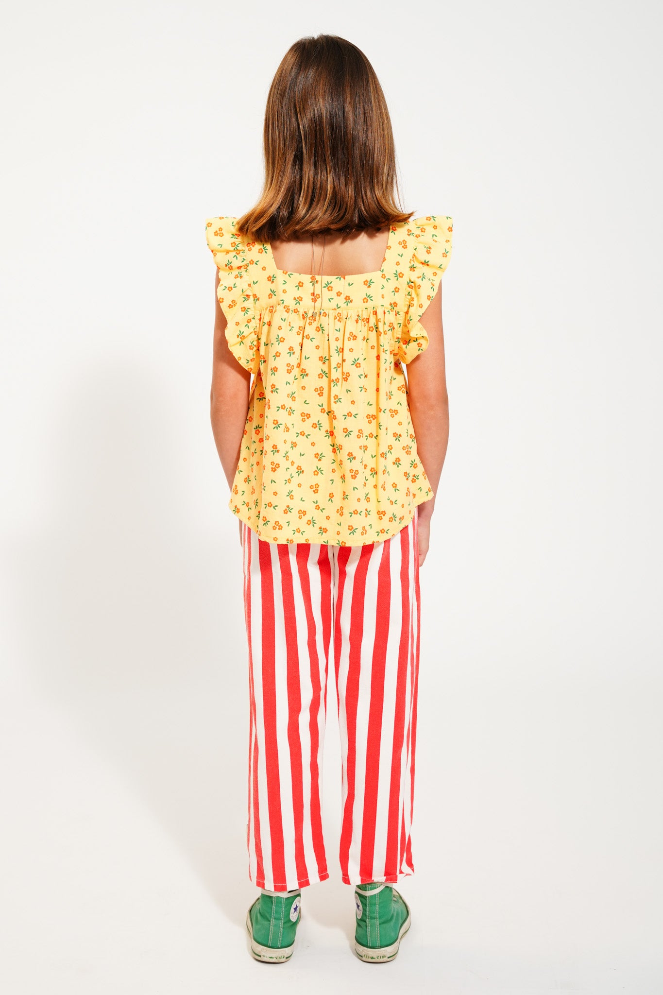Piupiuchick - Sleeveless Blouse Yellow Flowers SS25
