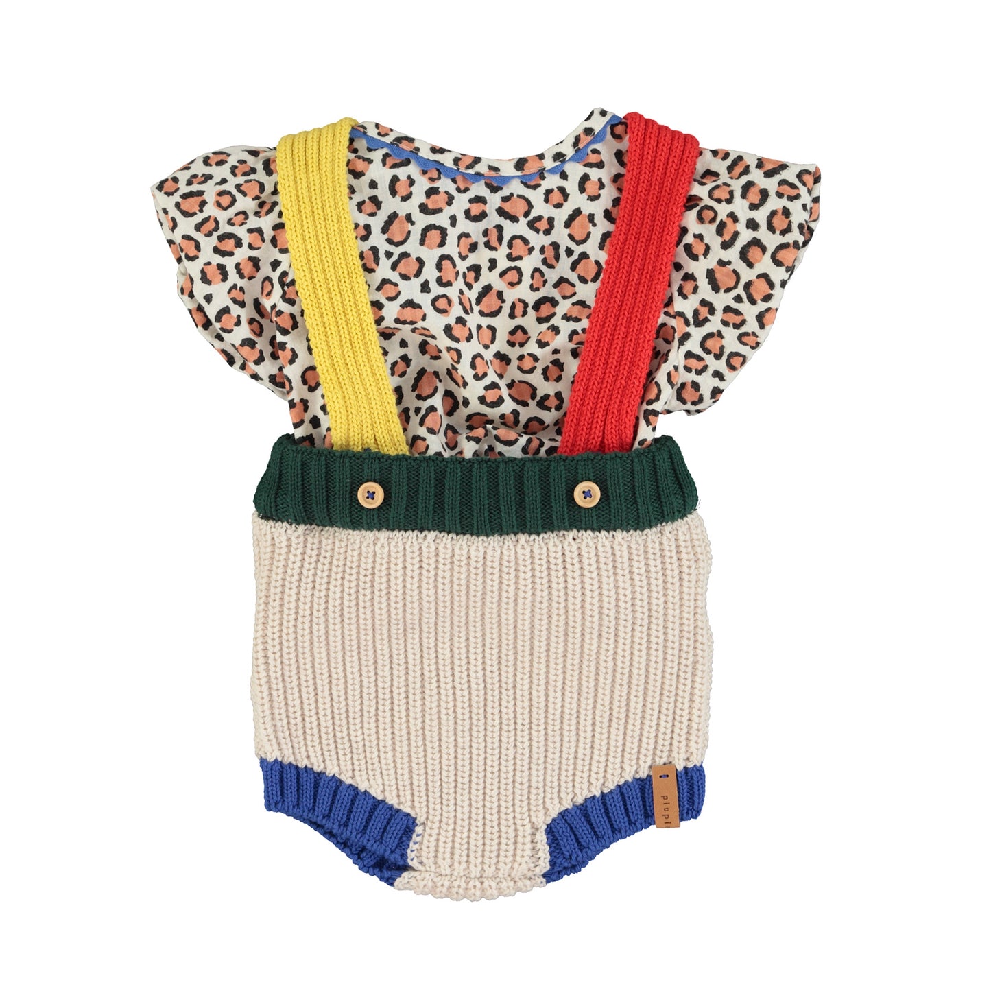 Piupiuchick - Knitted Baby Romper Multicolor SS25