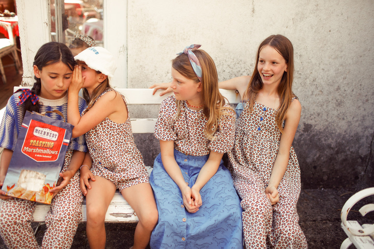 Piupiuchick - Short Jumpsuit Ecru Animal Print SS25