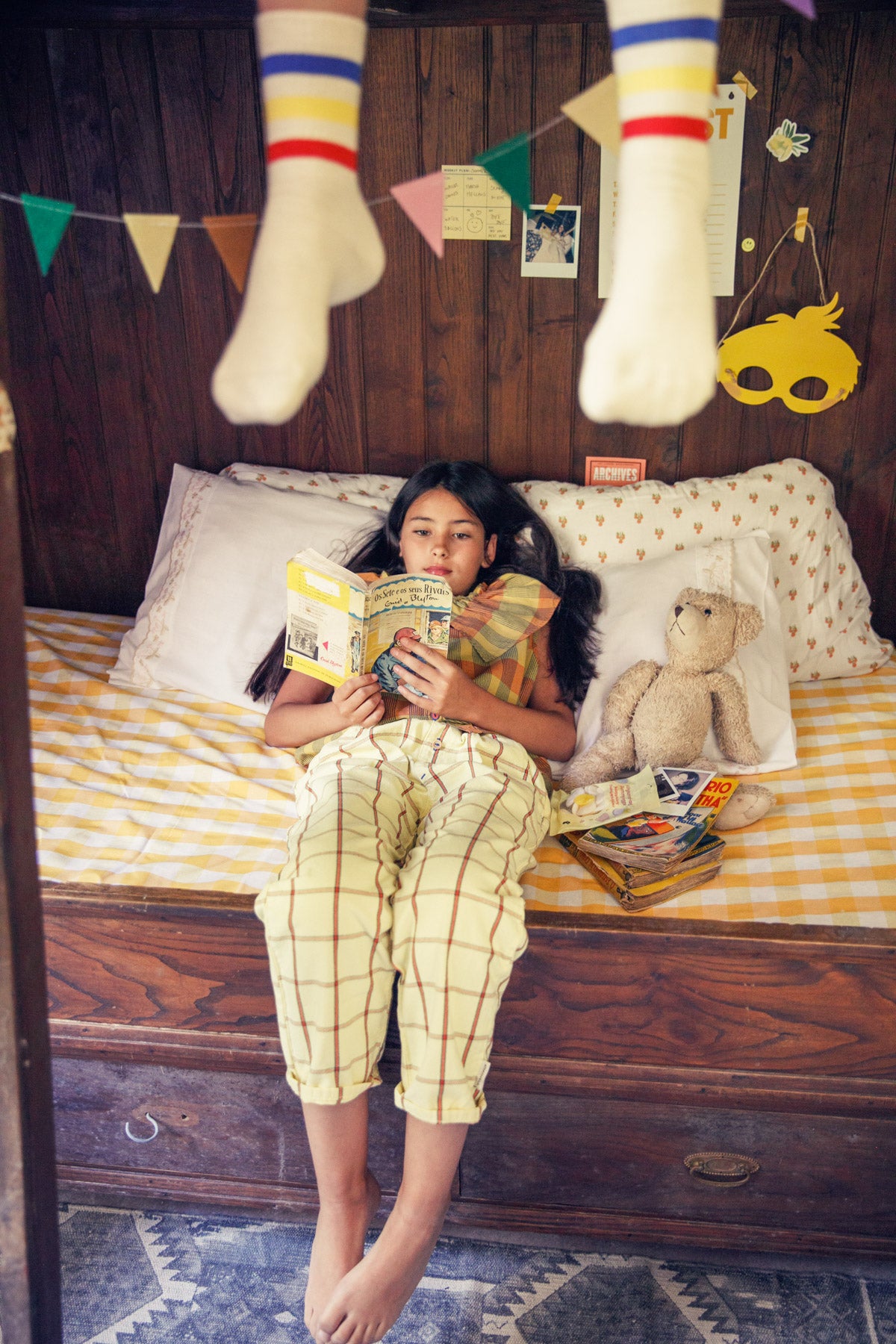 Piupiuchick - Unisex Trousers Yellow Checkered SS25