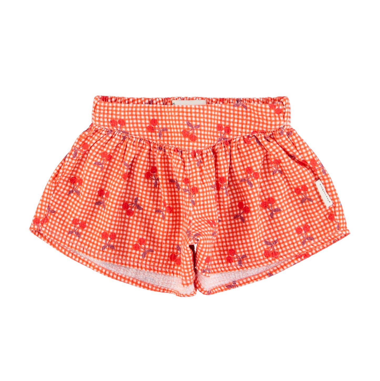 Piupiuchick - Shorts Red & White Checkered Cherries SS25