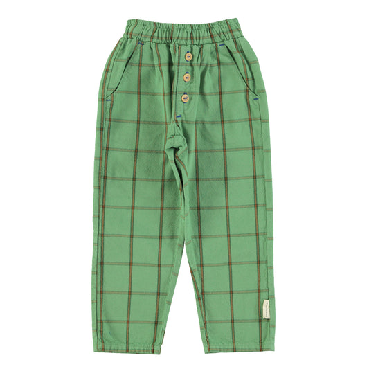 Piupiuchick - Unisex Trousers Green Checkered SS25