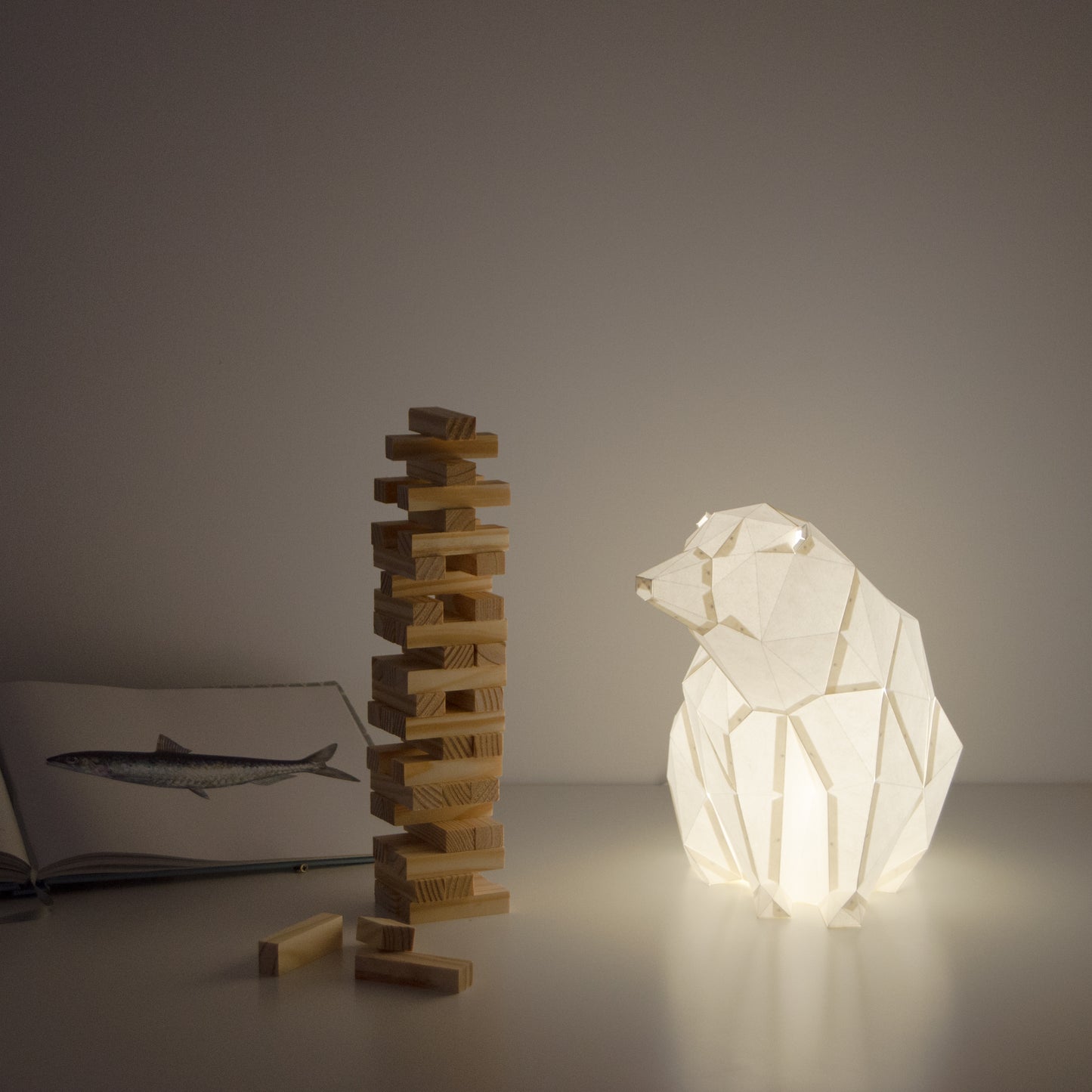 Owl Paper Lamps - Polar Bear