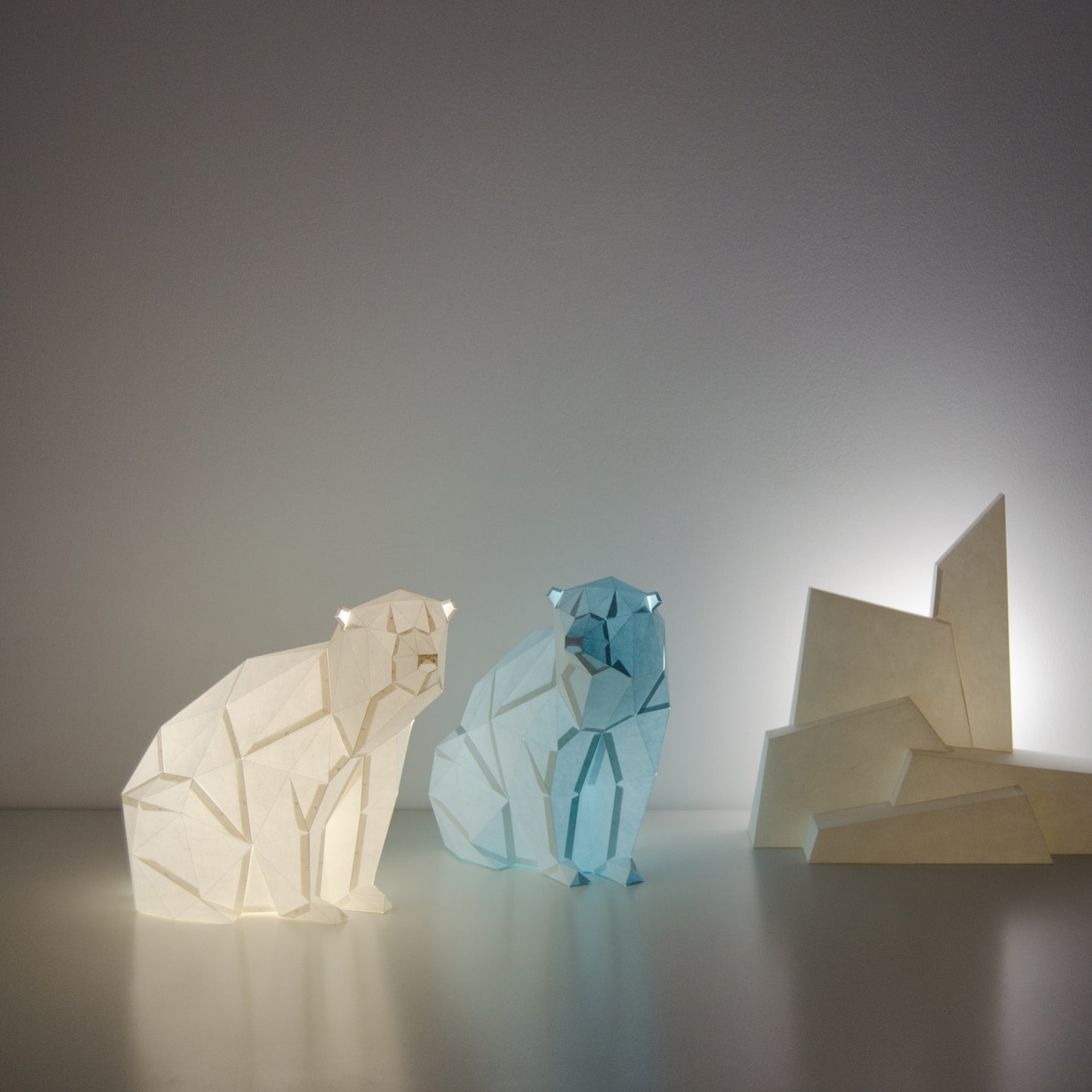 Owl Paper Lamps - Polar Bear