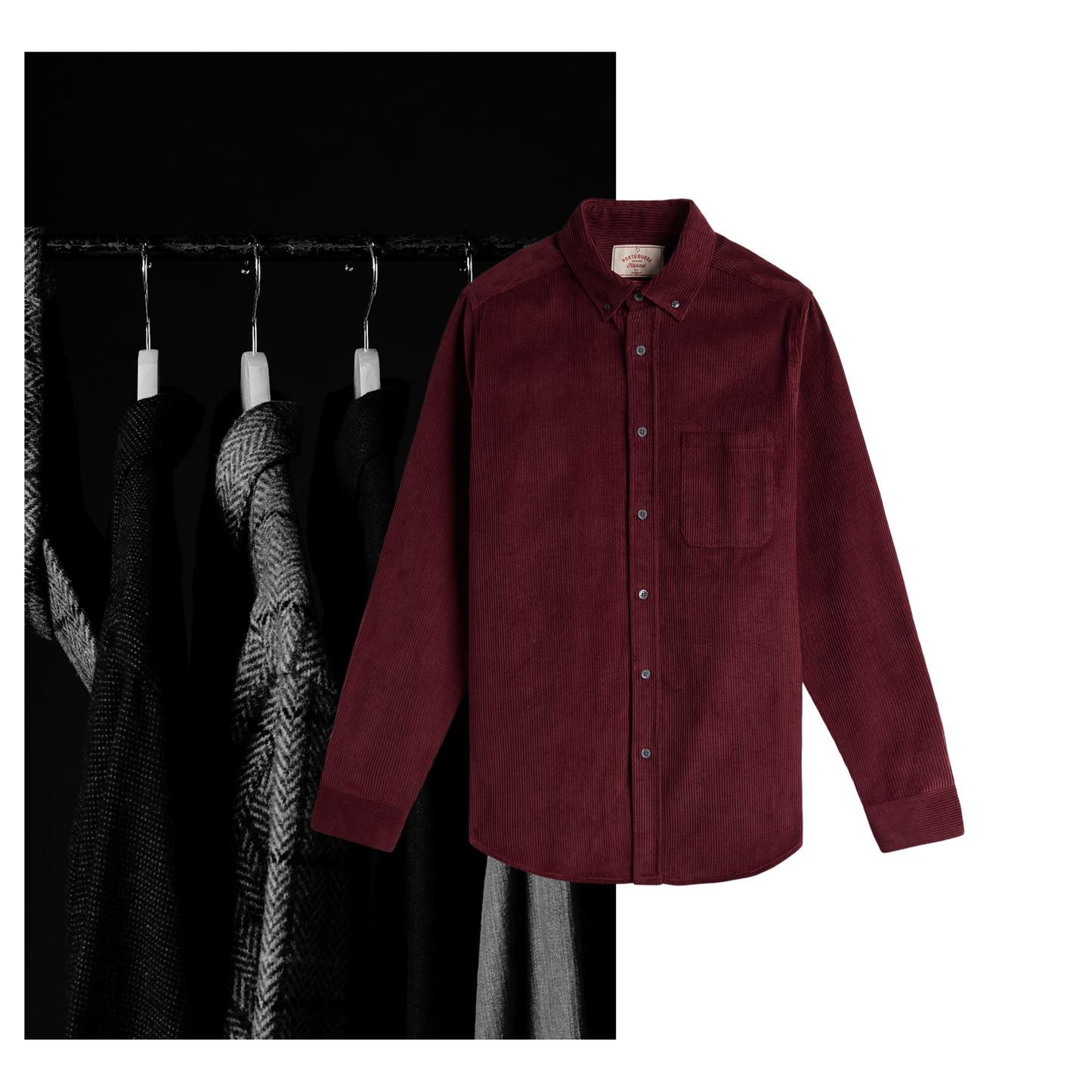 Portuguese Flannel AW25 - Lobo Bordeaux