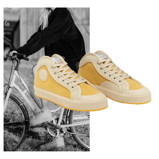Sanjo - K100 Burel Yellow - Retro Sneaker