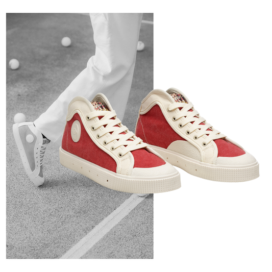 Sanjo - K100 Washed Red - Retro Sneaker