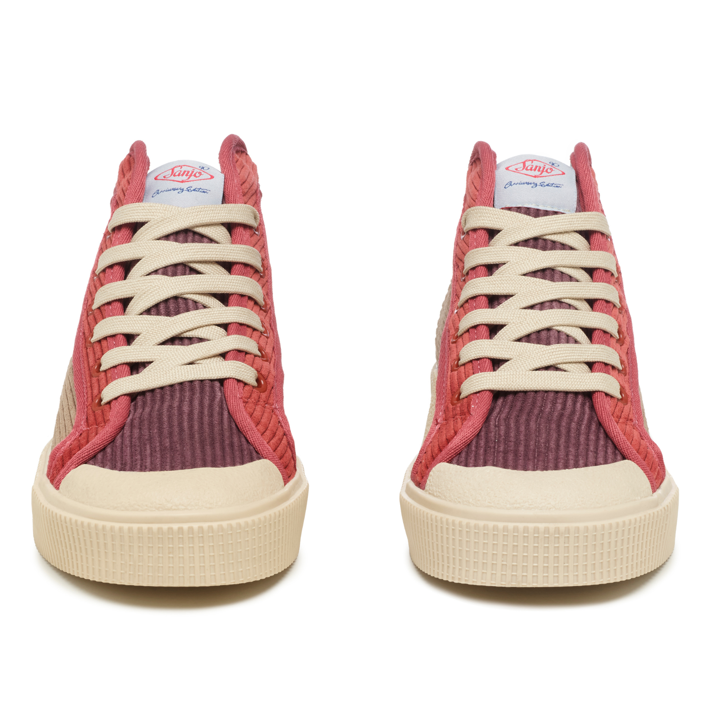 Sanjo K100 Bombazine Brown Tricolor - Retro Sneaker