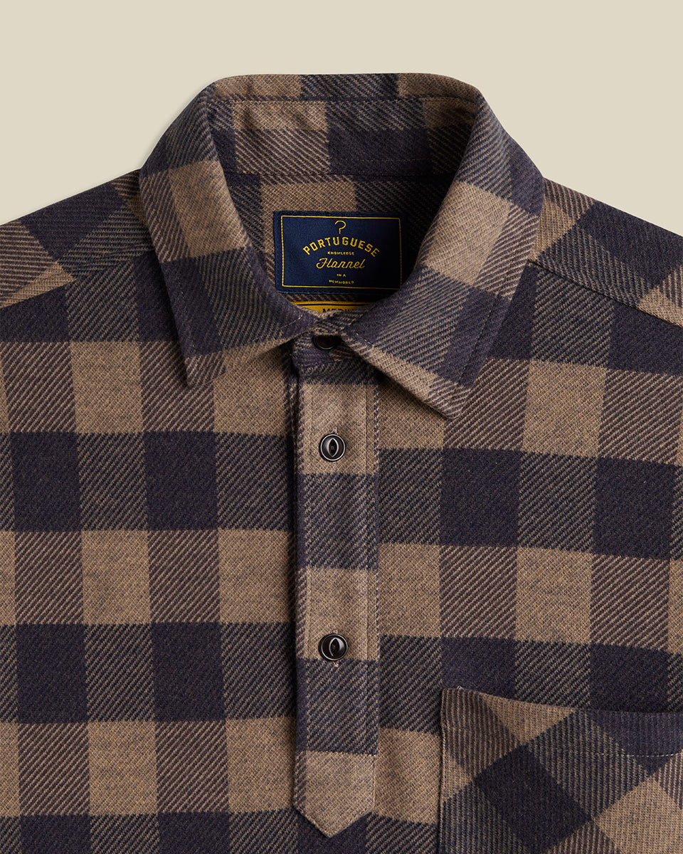 Portuguese Flannel AW25 - Altitude Popover Navy