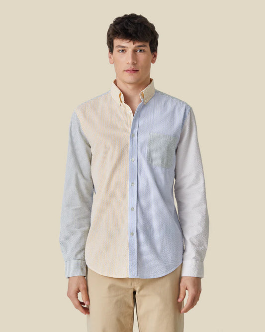 Portuguese Flannel - Langarm Hemd Herren - Baumwolle - Patchwork