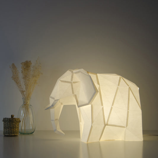 DIY Papierlampe - Großer Elefant - Owl Paper Lamps -