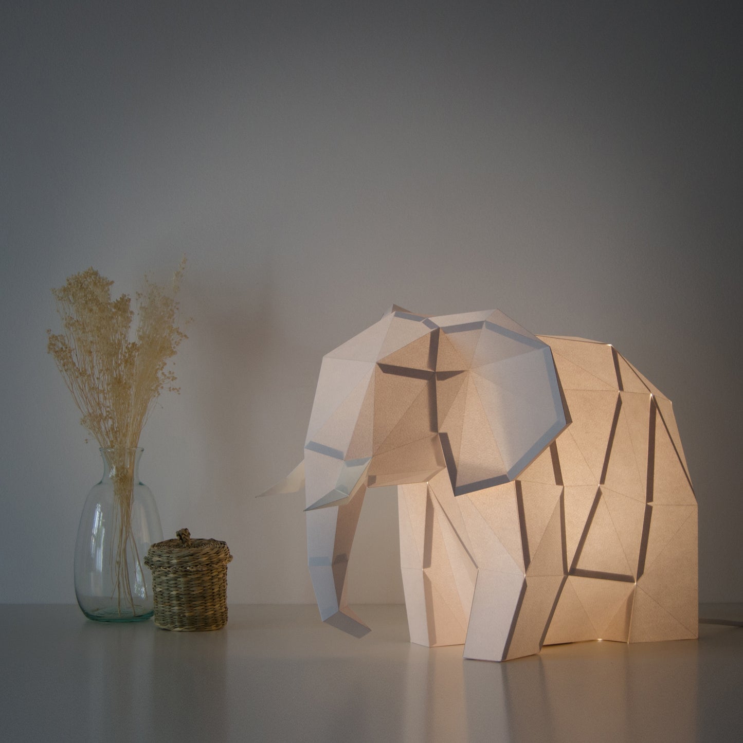 DIY Papierlampe - Großer Elefant - Owl Paper Lamps -
