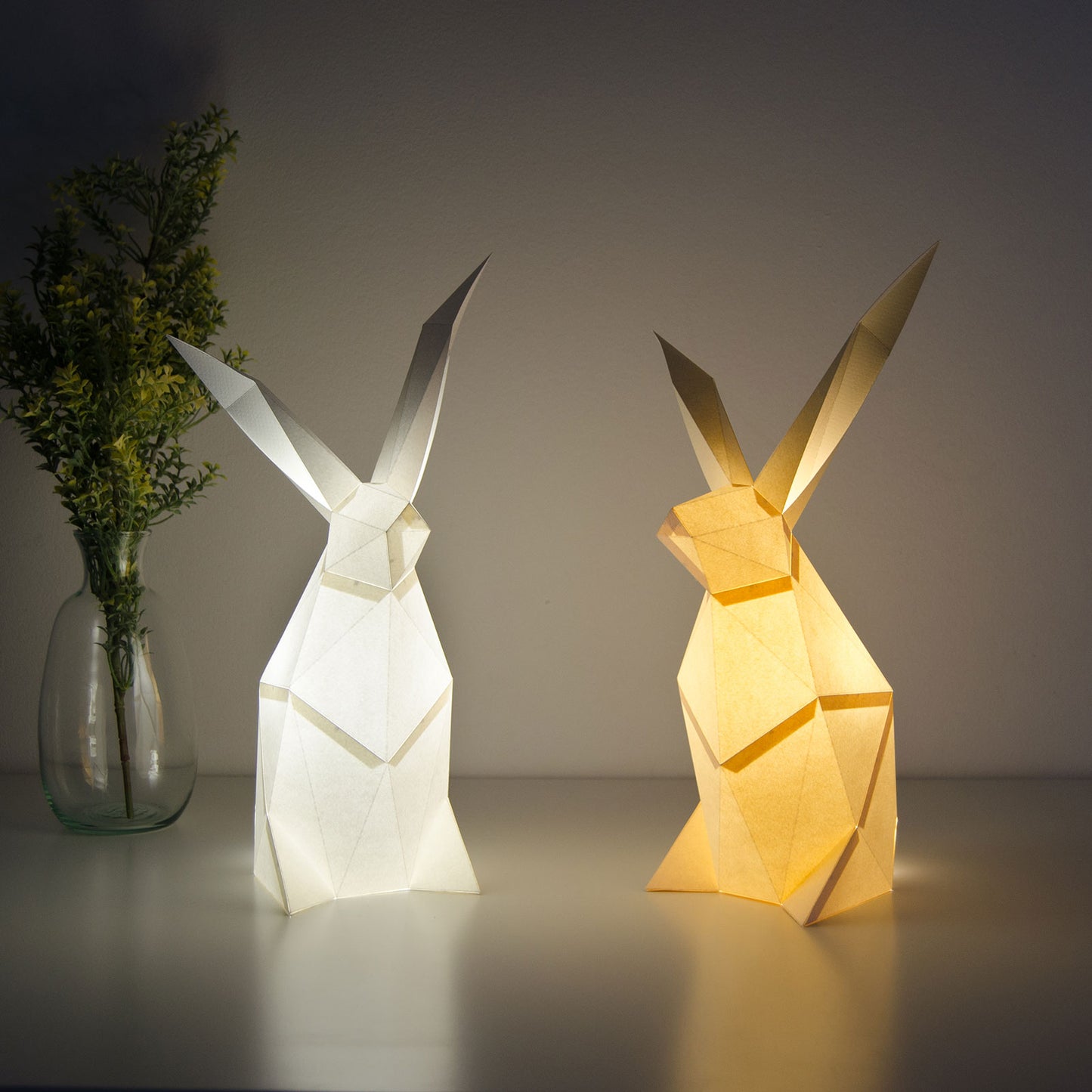 DIY Papierlampe - Kaninchen - Owl Paper Lamps  -