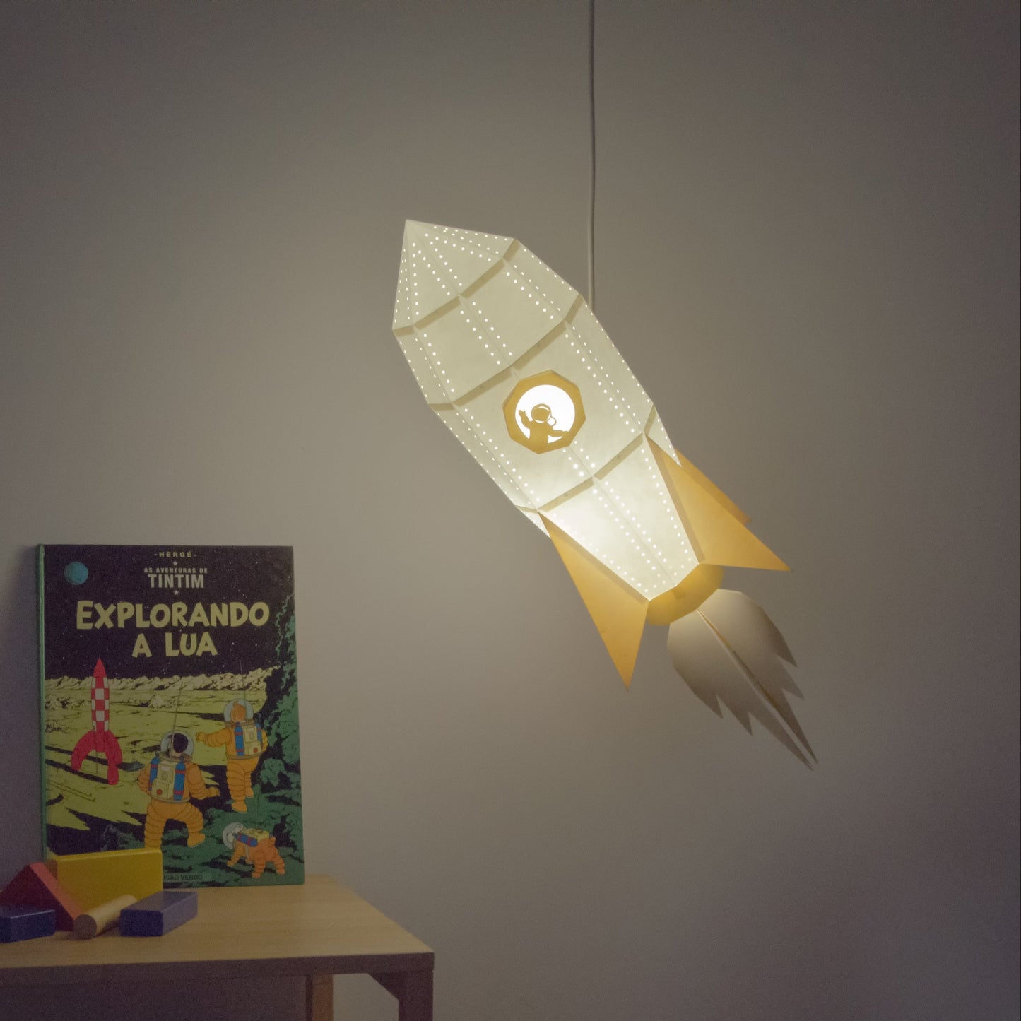 DIY Papierlampe - Rakete - Owl Paper Lamps  -