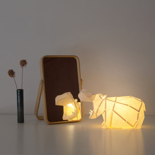 DIY Papierlampe - Roaring Hippo - Owl Paper Lamps -