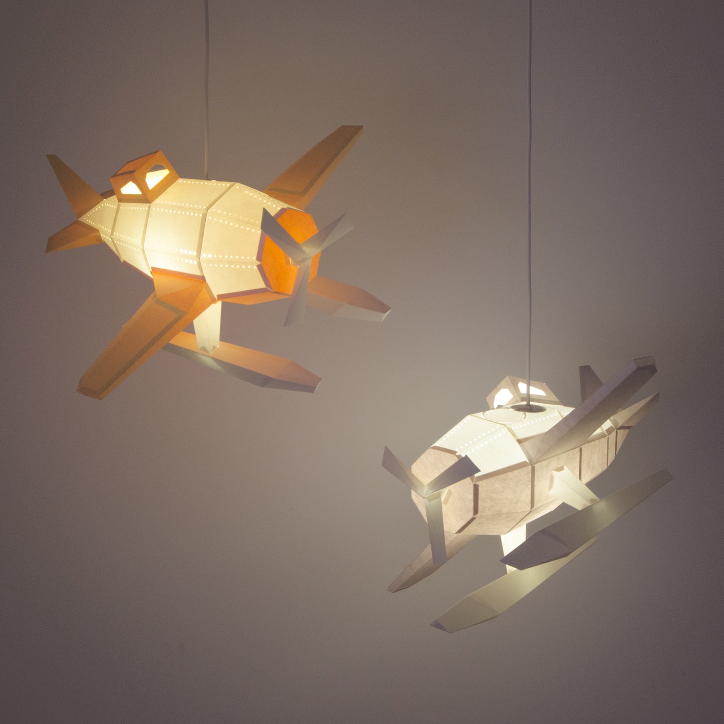 DIY Papierlampe - Wasserflugzeug - Owl Paper Lamps  -