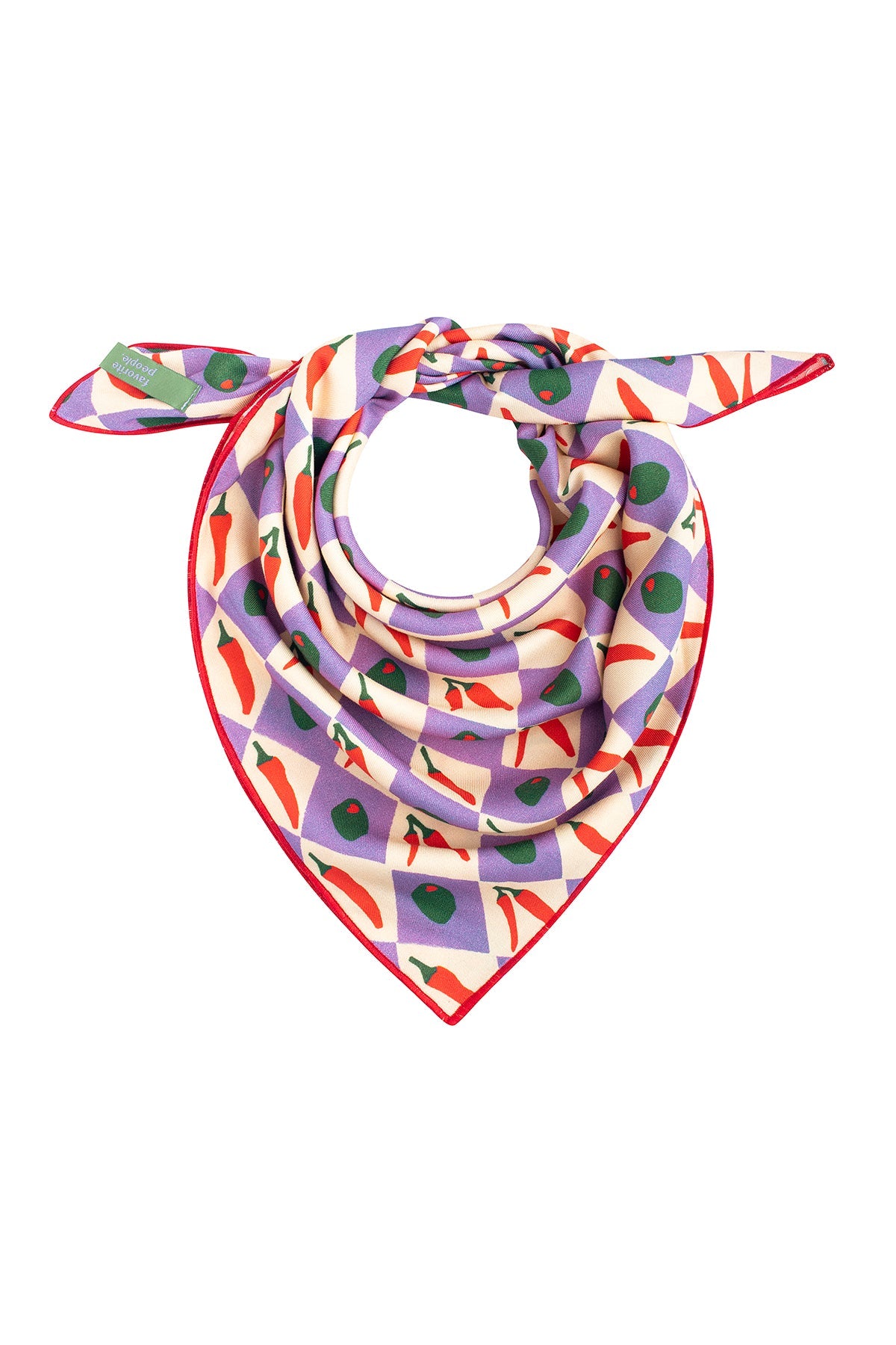 Favorite People Bandana Tuch "Formaggio" aus Baumwolle – Nachhaltig, Made in Portugal