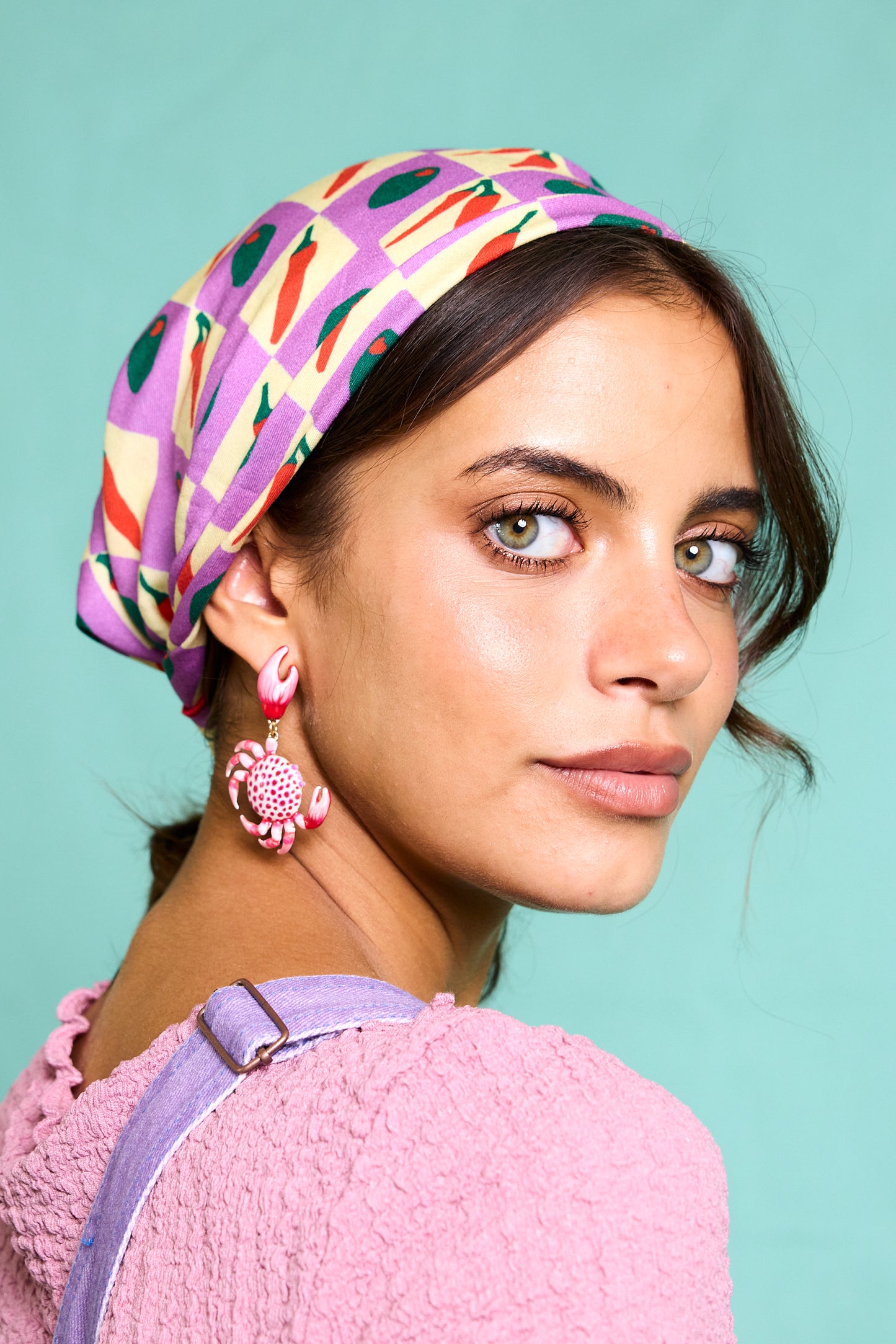 Favorite People Bandana Tuch "Formaggio" aus Baumwolle – Nachhaltig, Made in Portugal