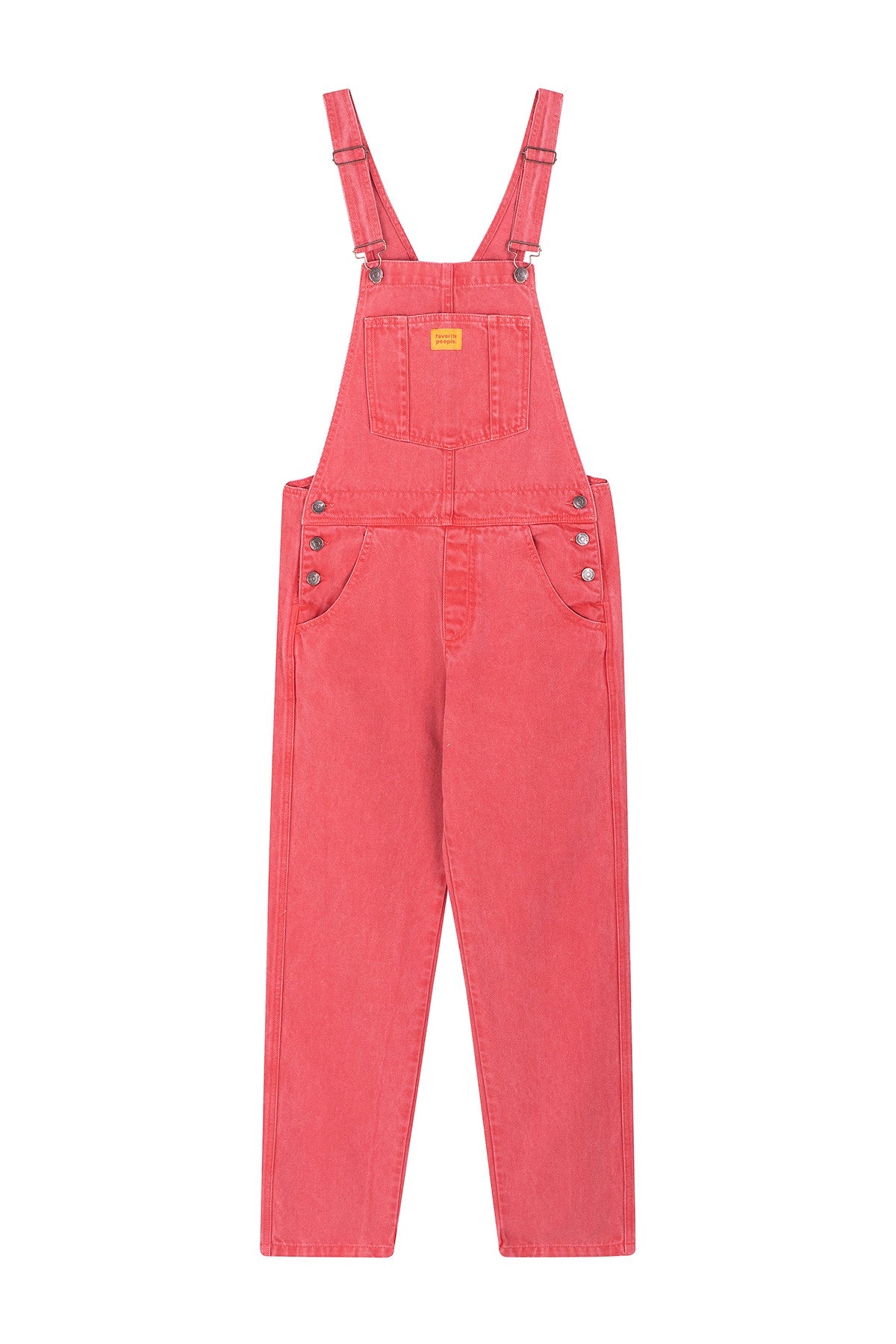 Favorite People Damen Latzhose "Cherry Tomato" aus Baumwolle – Nachhaltig, Made in Portugal