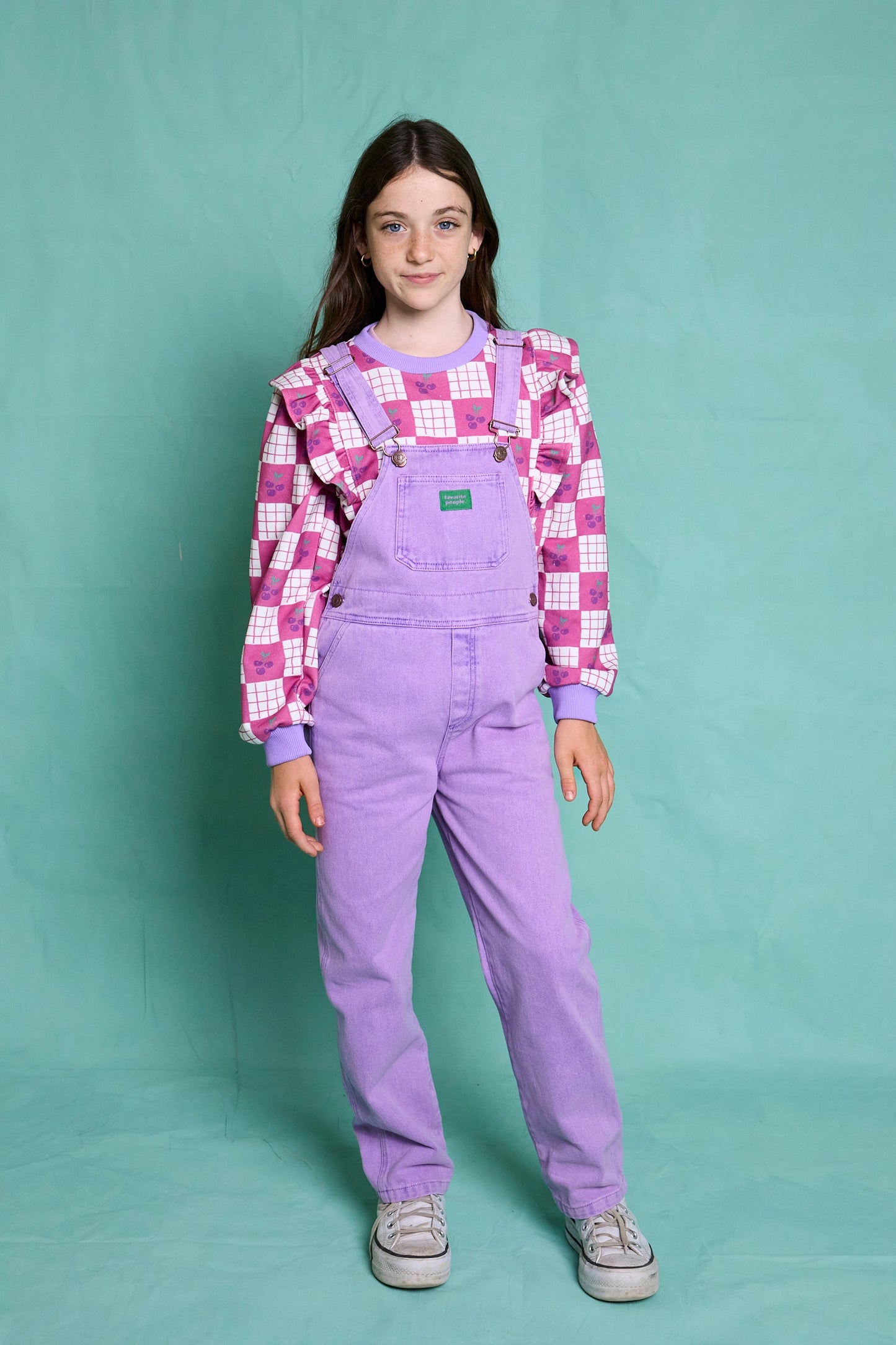 Favorite People Kinder Latzhose "Violetta" aus Baumwolle – Nachhaltig, Made in Portugal