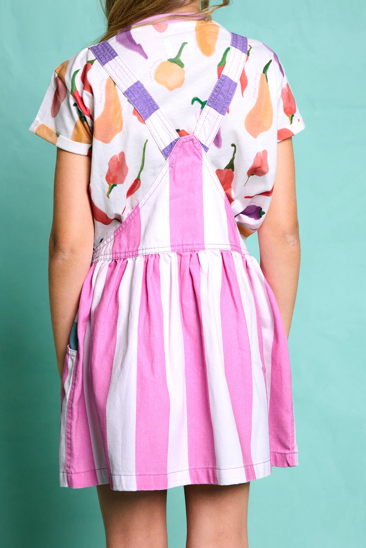 Favorite People Kinder Latzkleid "Amore" aus Baumwolle – Nachhaltig, Made in Portugal