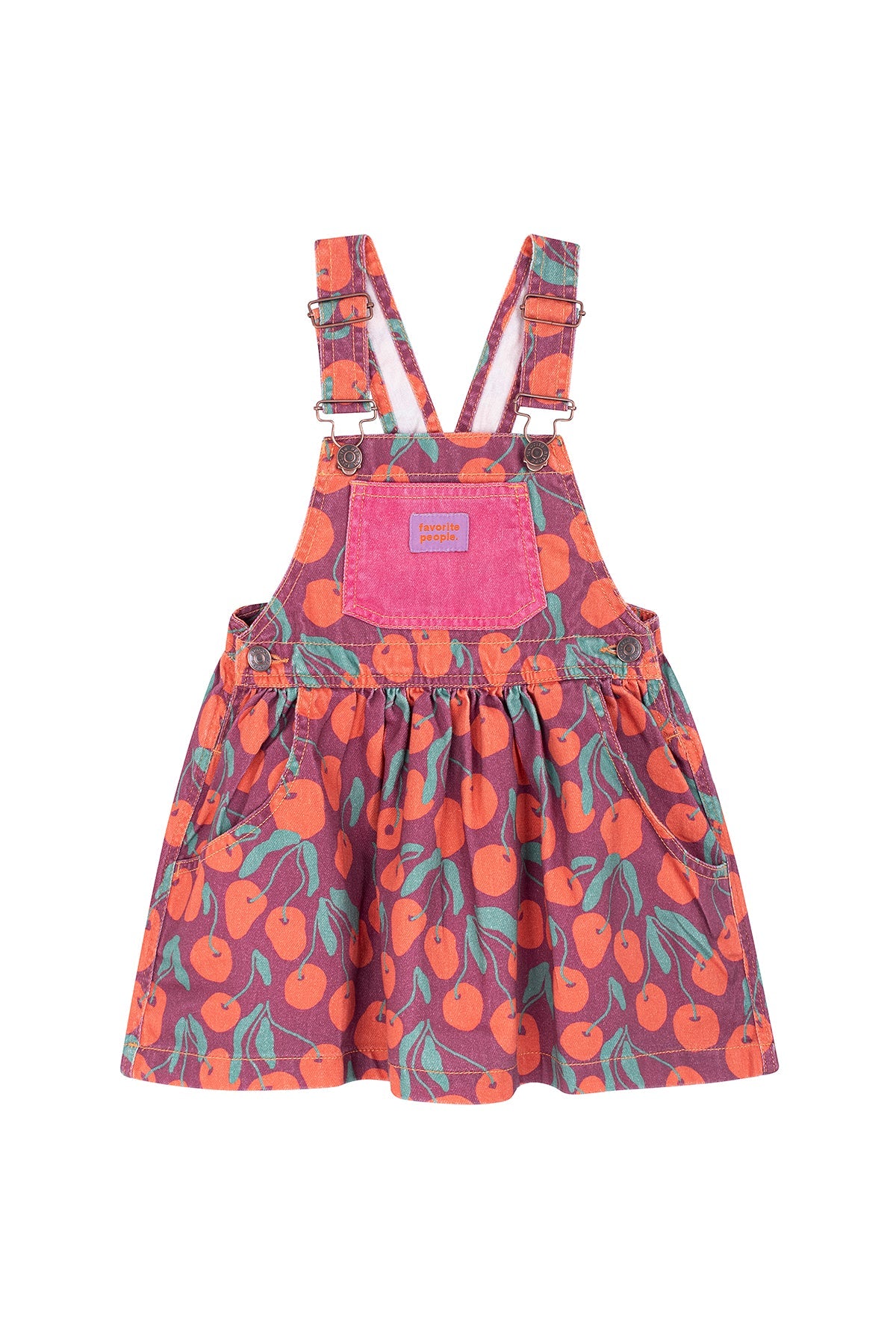 Favorite People Kinder Latzkleid "Dolce Vita" aus Baumwolle – Nachhaltig, Made in Portugal