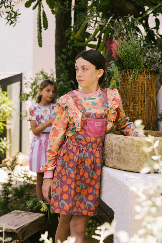 Favorite People Kinder Latzkleid "Dolce Vita" aus Baumwolle – Nachhaltig, Made in Portugal