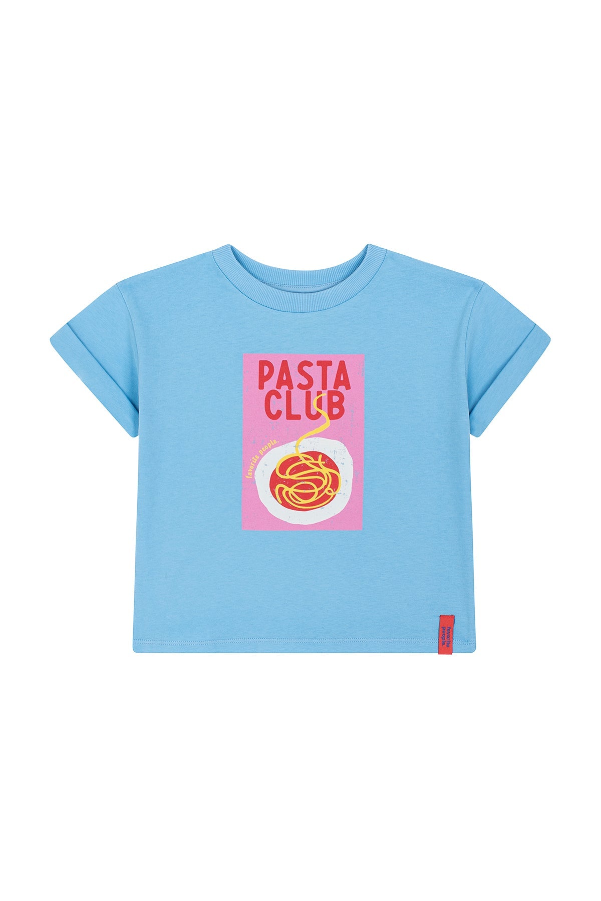 Favorite People Kinder T-shirt "Pasta" aus Baumwolle – Nachhaltig, Made in Portugal
