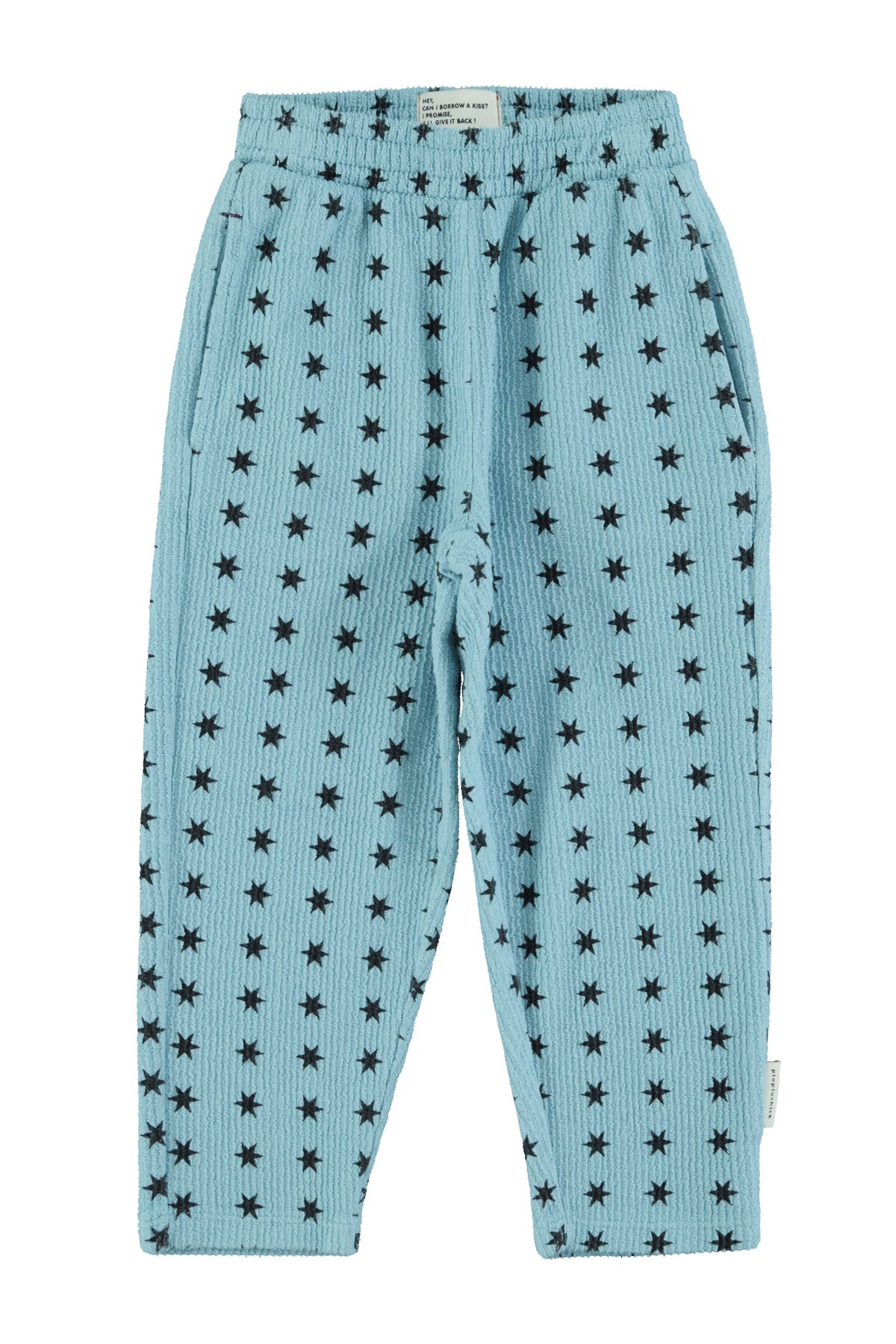 Piupiuchick AW25 - Jogging pants | Blue w/ black stars