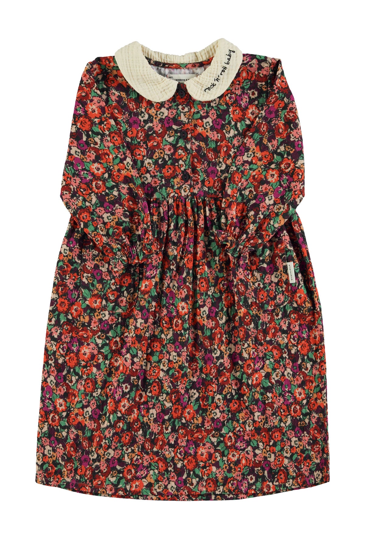 Piupiuchick AW25 - Long dress | Multicolor flowers