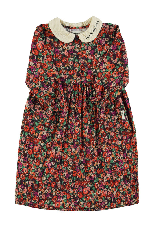 Piupiuchick AW25 - Long dress | Multicolor flowers