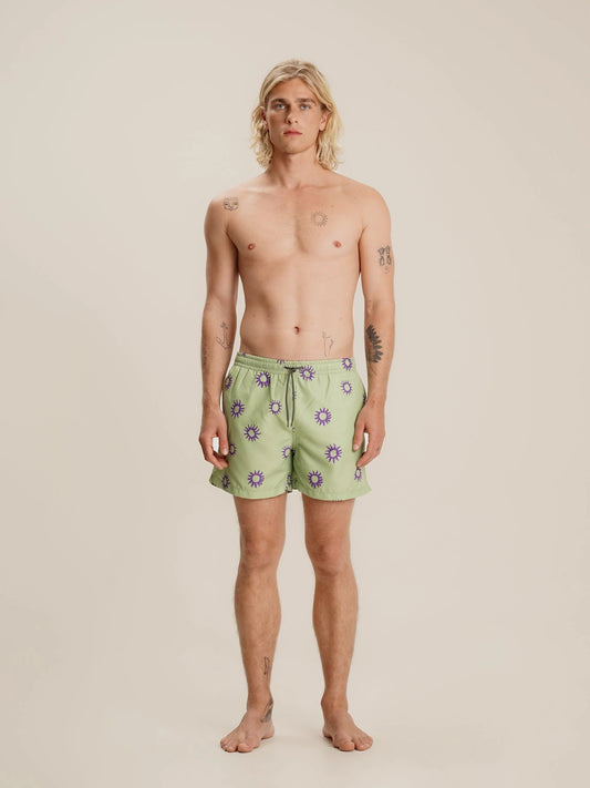 Mustique - Green sun - Badeshorts