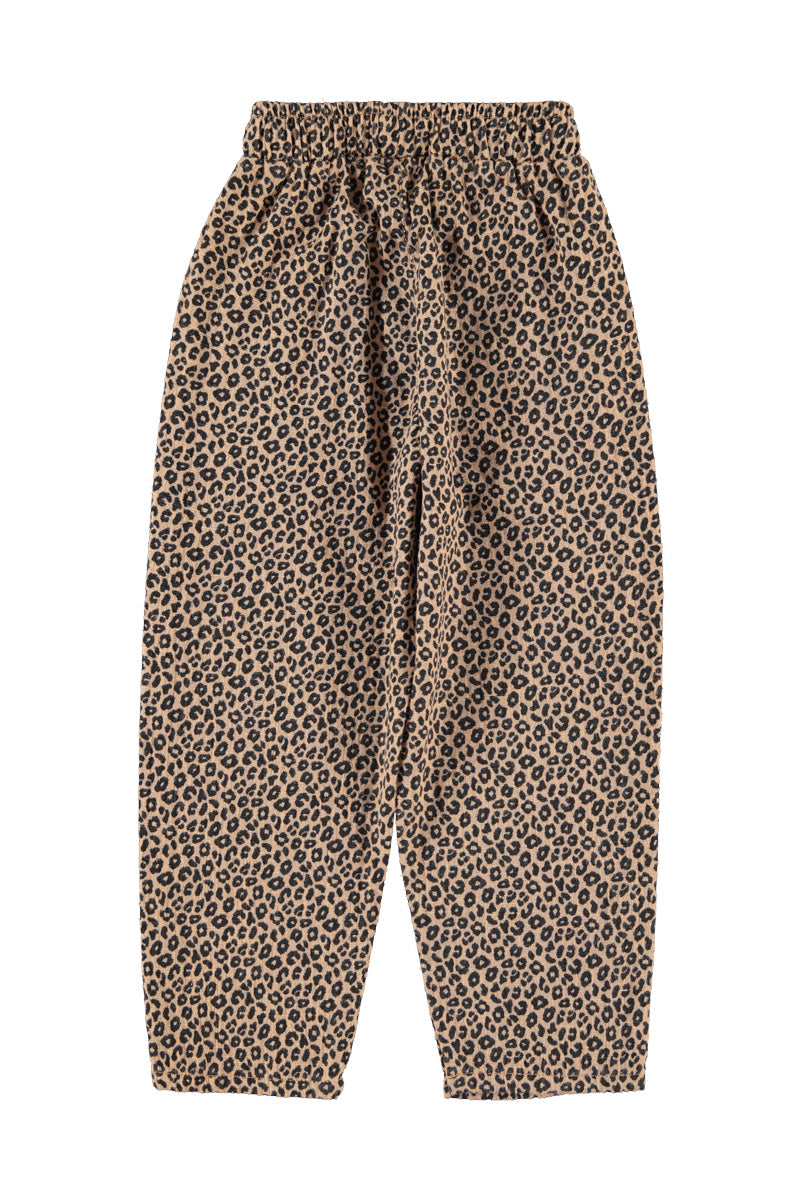 Piupiuchick AW26 - Kinder Hose Braun - 100% Baumwolle - Tiere Muster