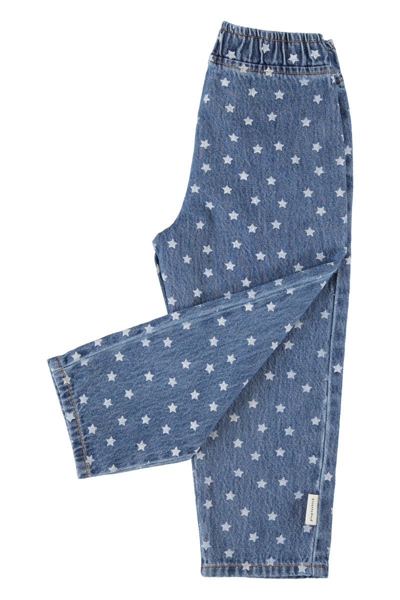 Piupiuchick AW26 - Kinder Jeans Hose - 100% Baumwolle - mit Sterne