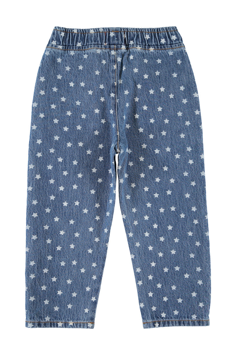 Piupiuchick AW26 - Kinder Jeans Hose - 100% Baumwolle - mit Sterne