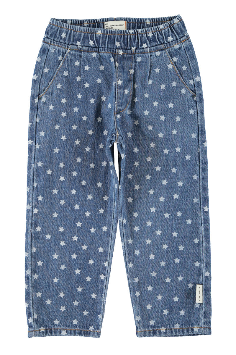 Piupiuchick AW26 - Kinder Jeans Hose - 100% Baumwolle - mit Sterne