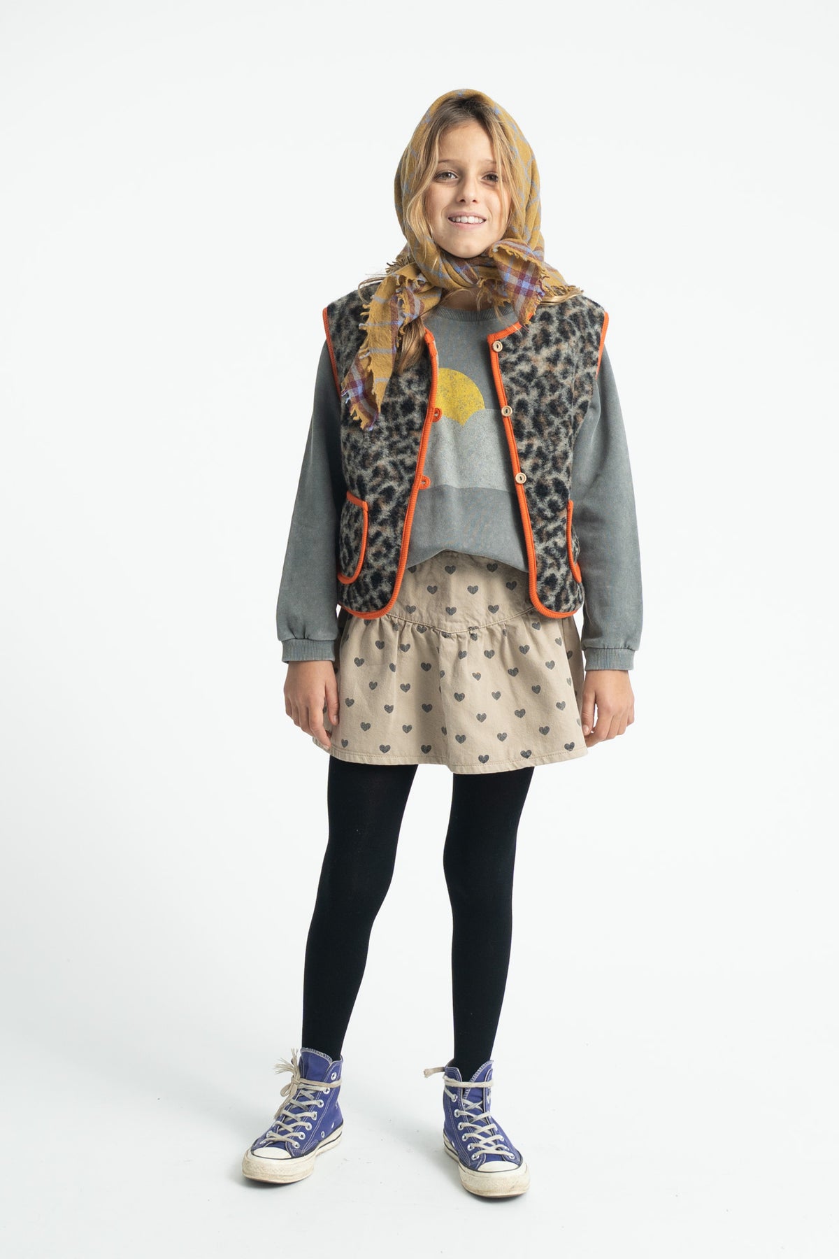 Piupiuchick AW26 - Kinder West Grau - Tiere Muster