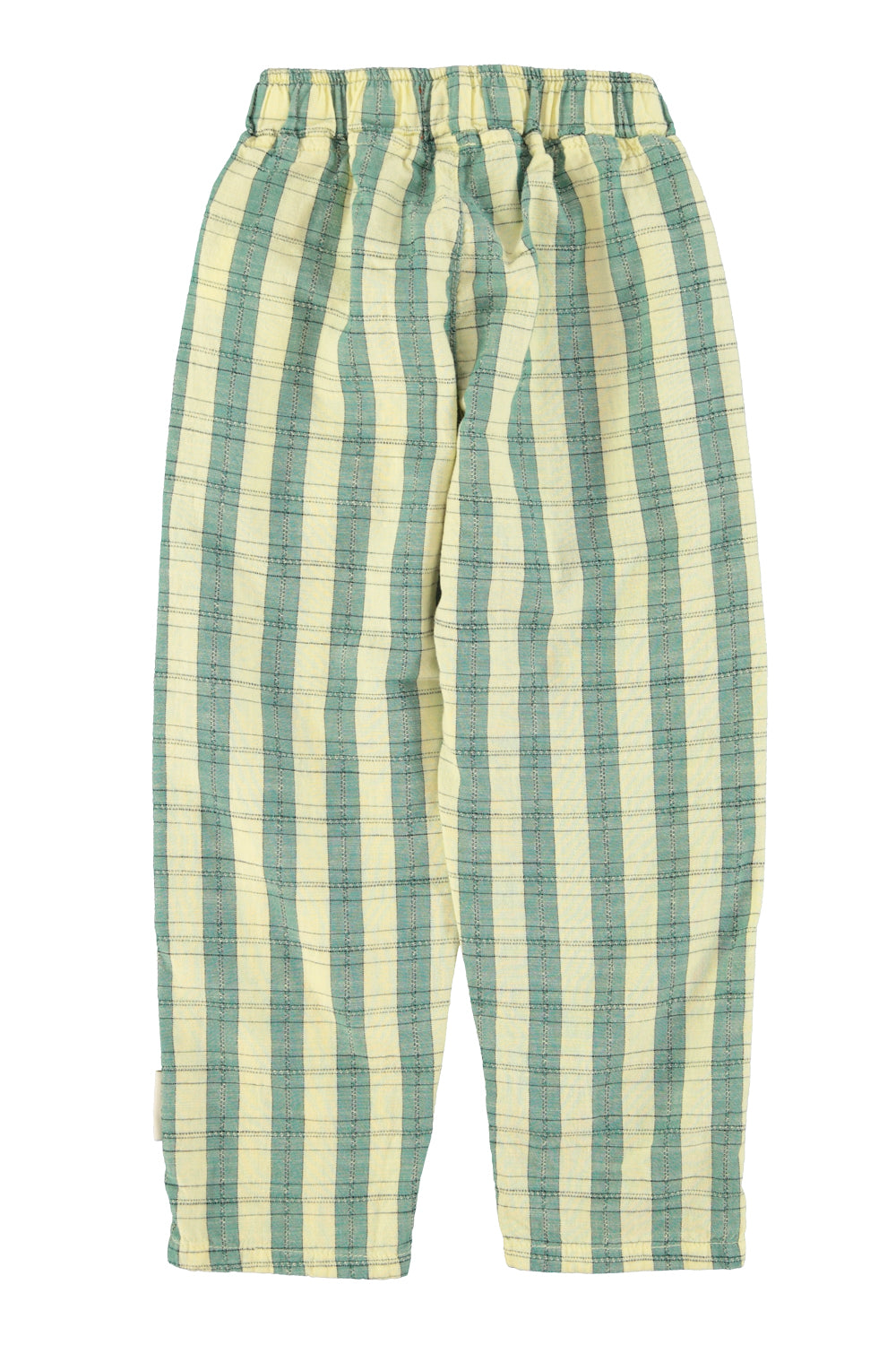 Piupiuchick SS26 - Kinderhosen - Bio-Baumwolle - Gelb Kariert